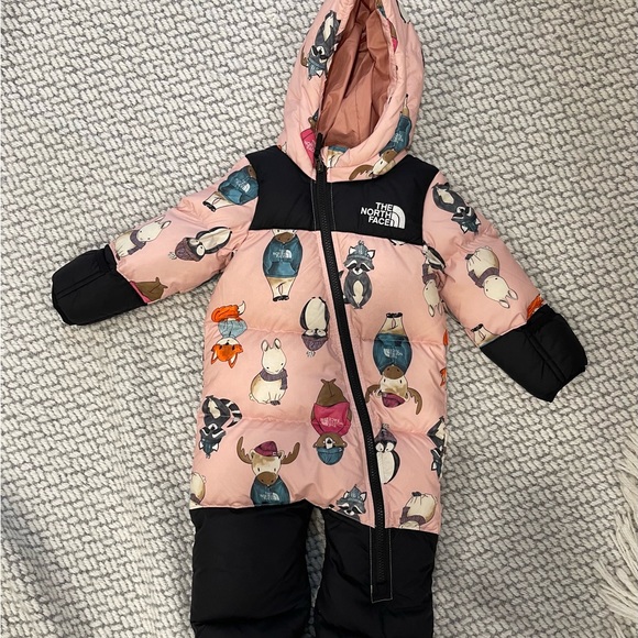 Infant one piece north face snow jacket